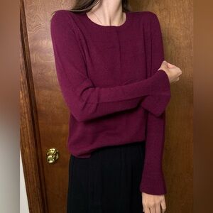 Burgundy Cashmere Club Monaco Sweater